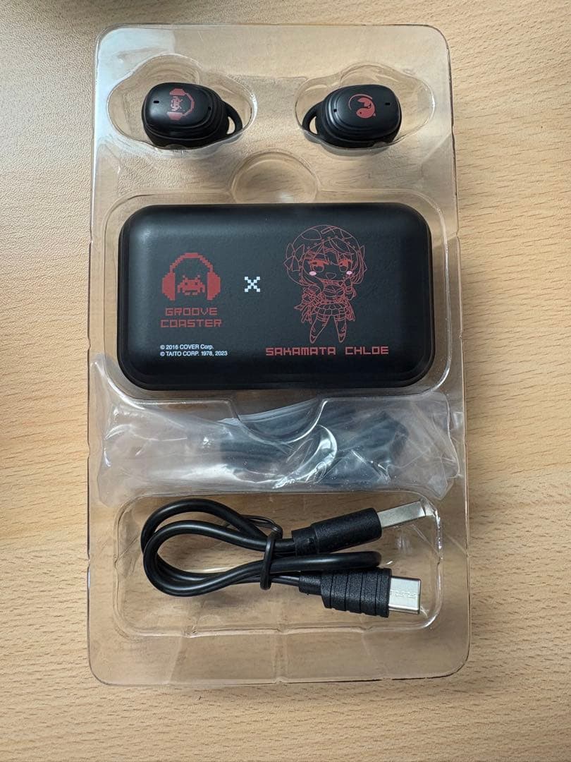 沙花叉クロヱ× GROOVE COASTER　ワイヤレスイヤホン