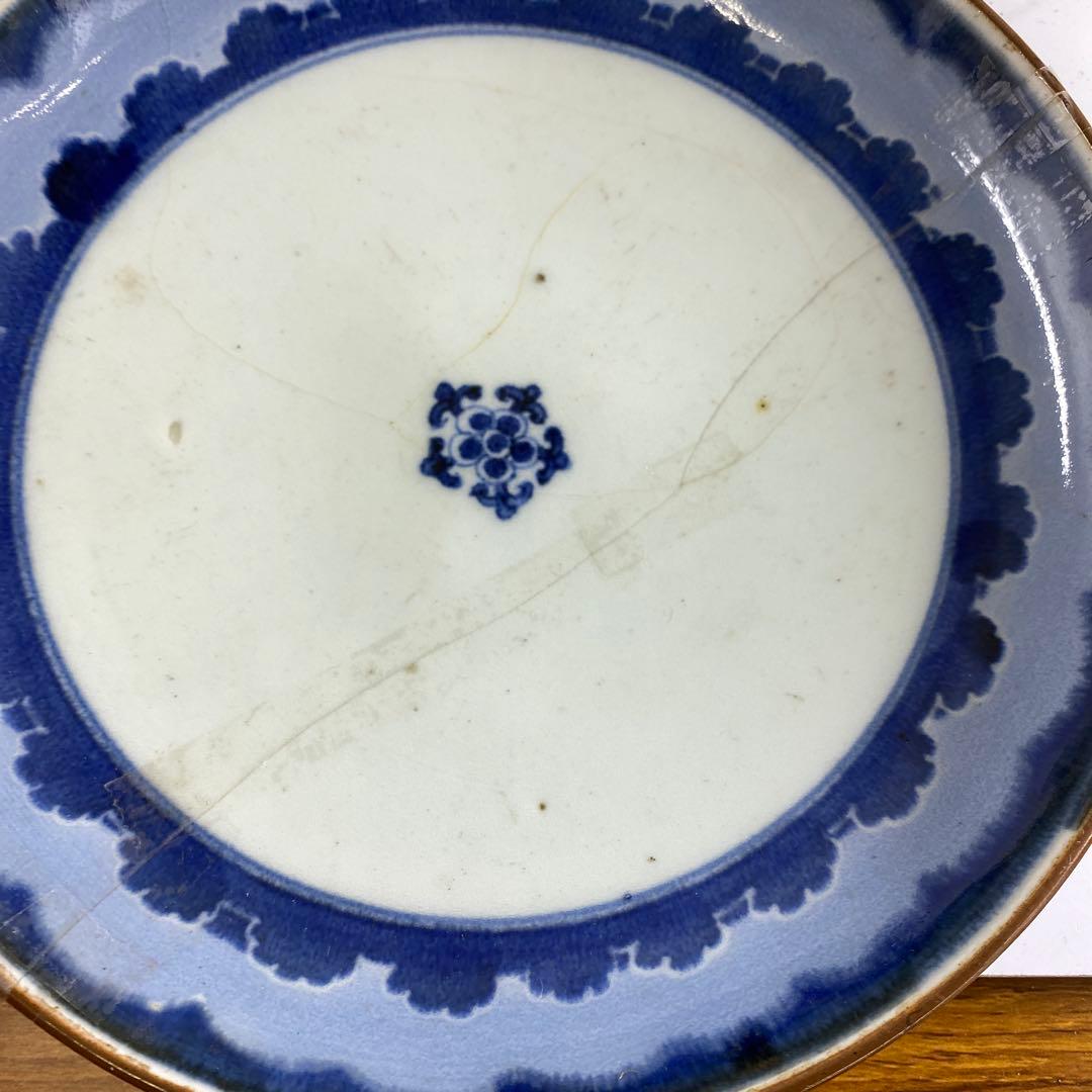 古伊万里　七寸皿19点　木箱付　東Y7-0220①タエチ