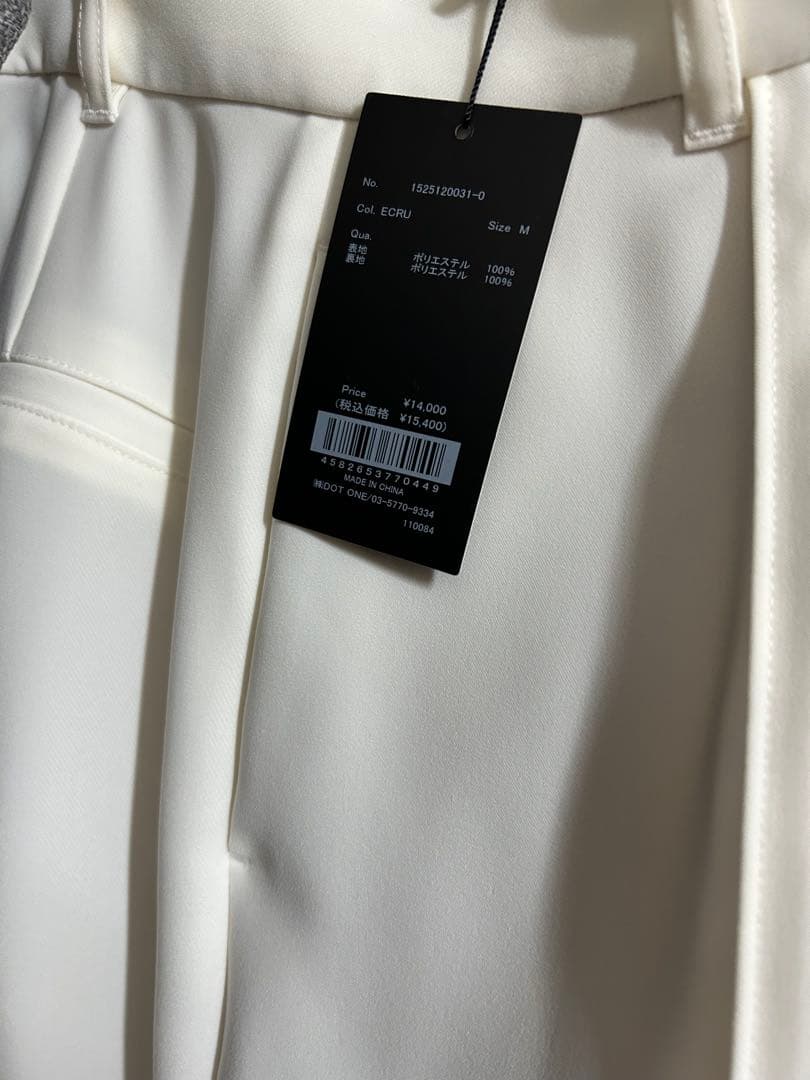 【新品タグ付】ダブルサテンストレートパンツ M