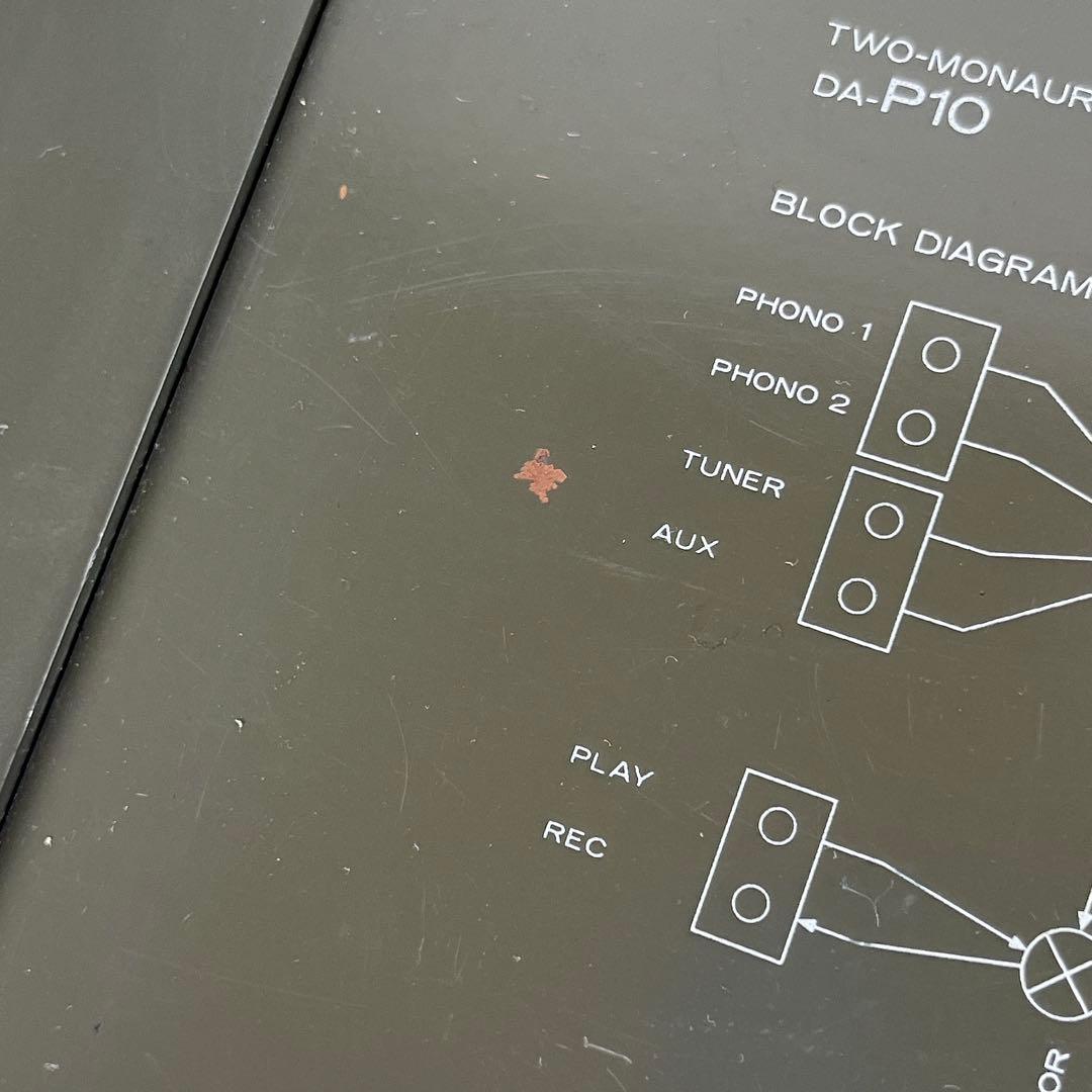 DIATONE DA-P10 プリアンプ ジャンク 電源入らず 修理部品取