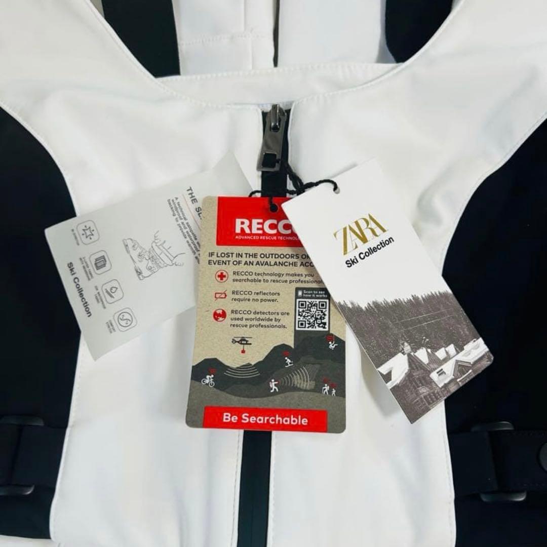 新品 ZARA スキーコレクション　スキーウェア オーバーオール S 完売品