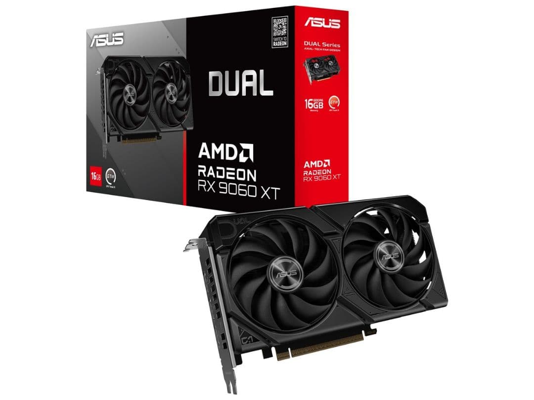グラフィックボード・グラボ・ビデオカード ASUS Radeon RX9060XT 16GB