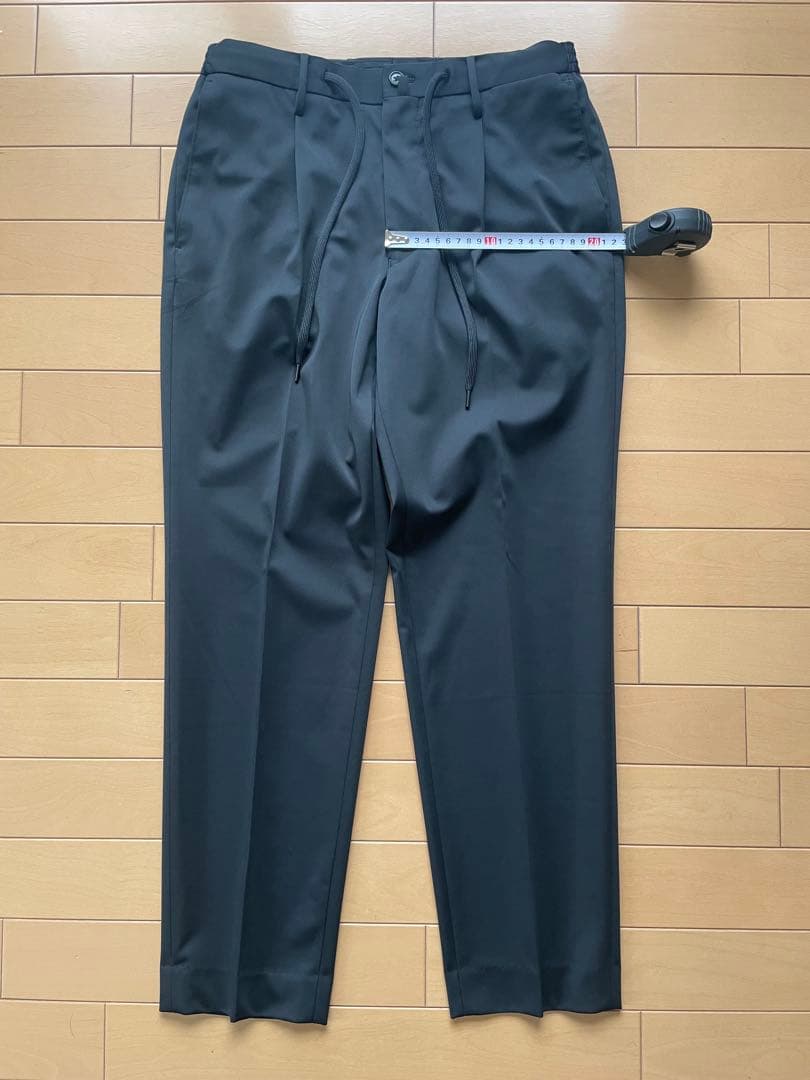 + CLOTHET マットツイスト ダブルジャージーパンツ　黒ブラック　サイズ1