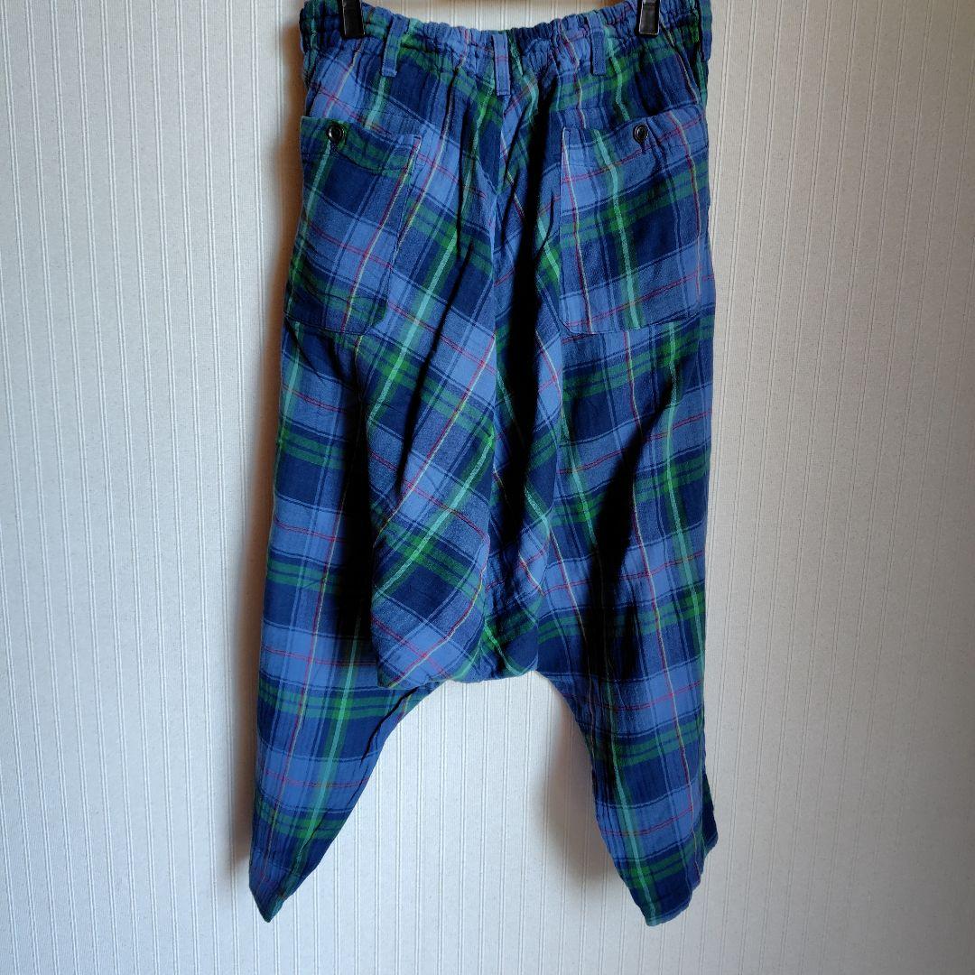 ワイズのチェック柄サルエルパンツ