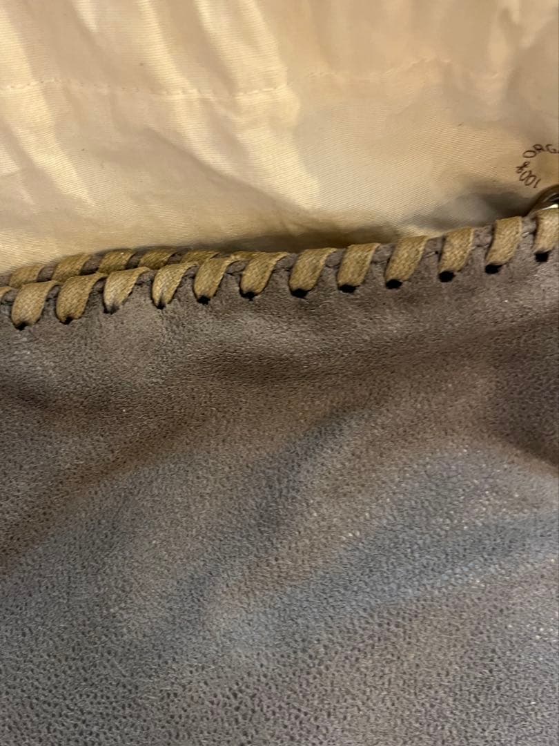 【大人気】ステラマッカートニーファラベラ グレー スエード ショルダーバッグ