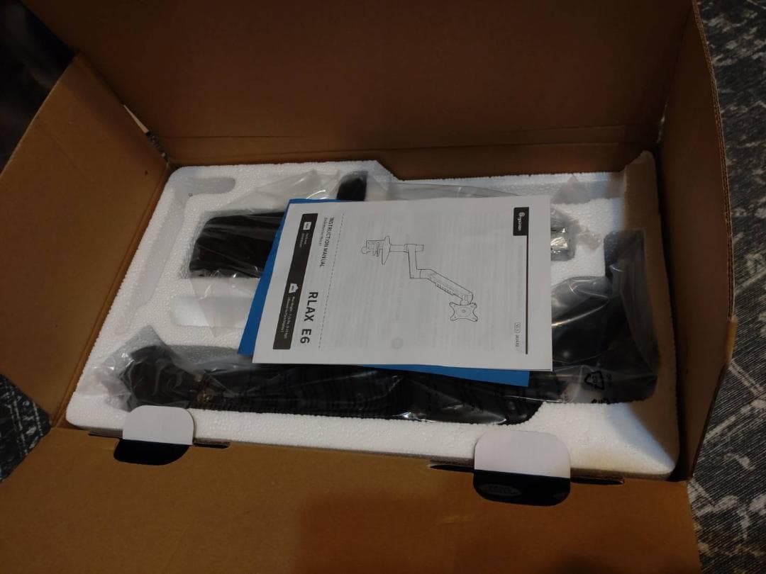 モニターアーム シングル 13-40インチ 対応 耐荷重11.3kg クランプ黒