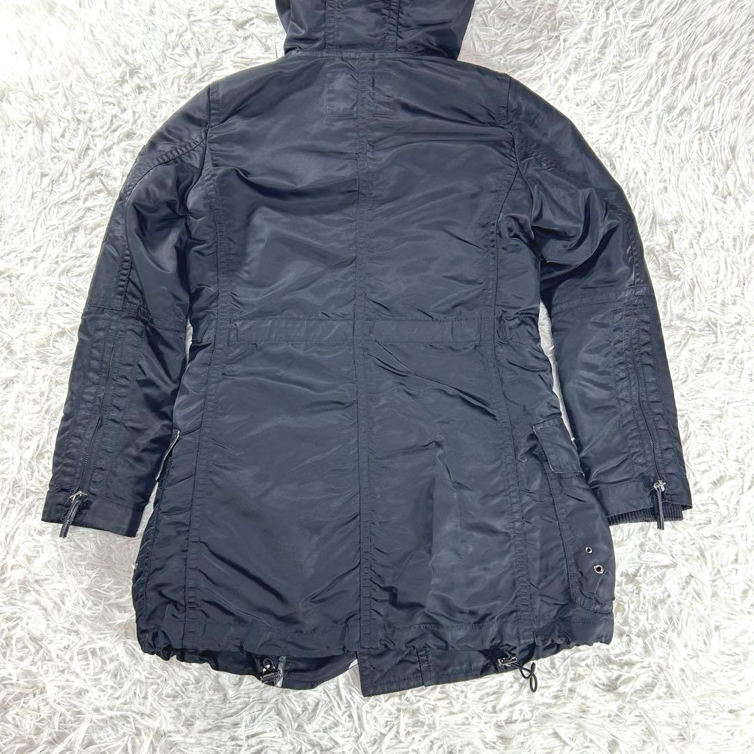 美品✨BURBERRY BLUE LABEL モッズコート　ノバチェック　M 黒