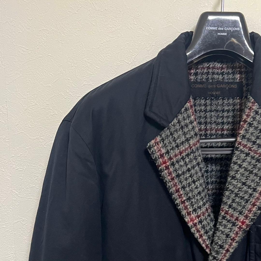 【美品】コムデギャルソンオム　綿×チェックダブルフェイスジャケット　リバーシブル