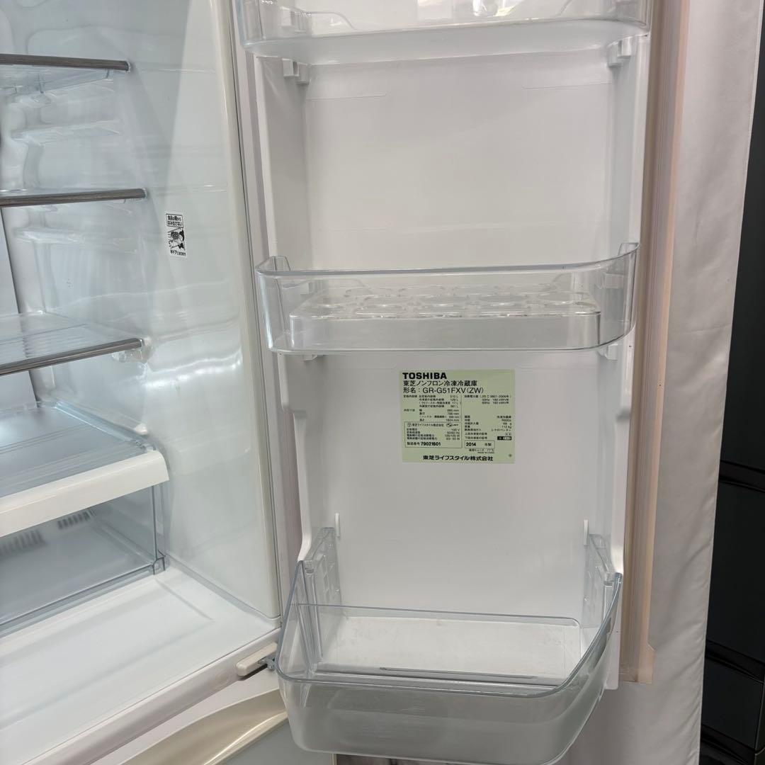 857　東芝　冷蔵庫　大型　500-600ℓ　真ん中野菜室　安い　中古　設置無料