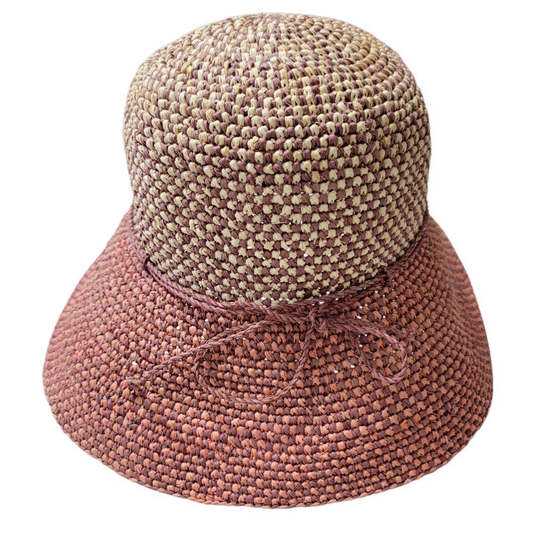 美品 バイカラー ヘレンカミンスキー PROVANCE8 ラフィアハット