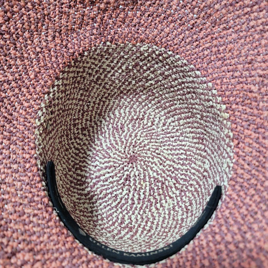 美品 バイカラー ヘレンカミンスキー PROVANCE8 ラフィアハット