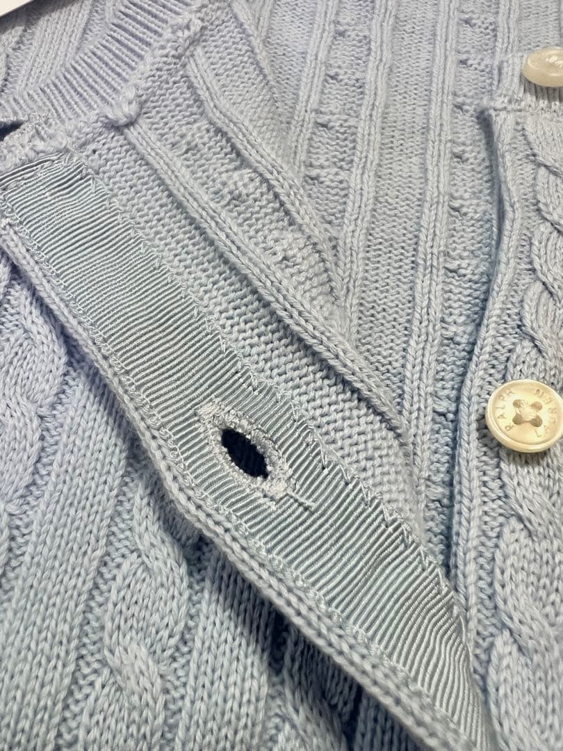 ポロラルフローレン POLO RALPH LAUREN カーディガン　水色