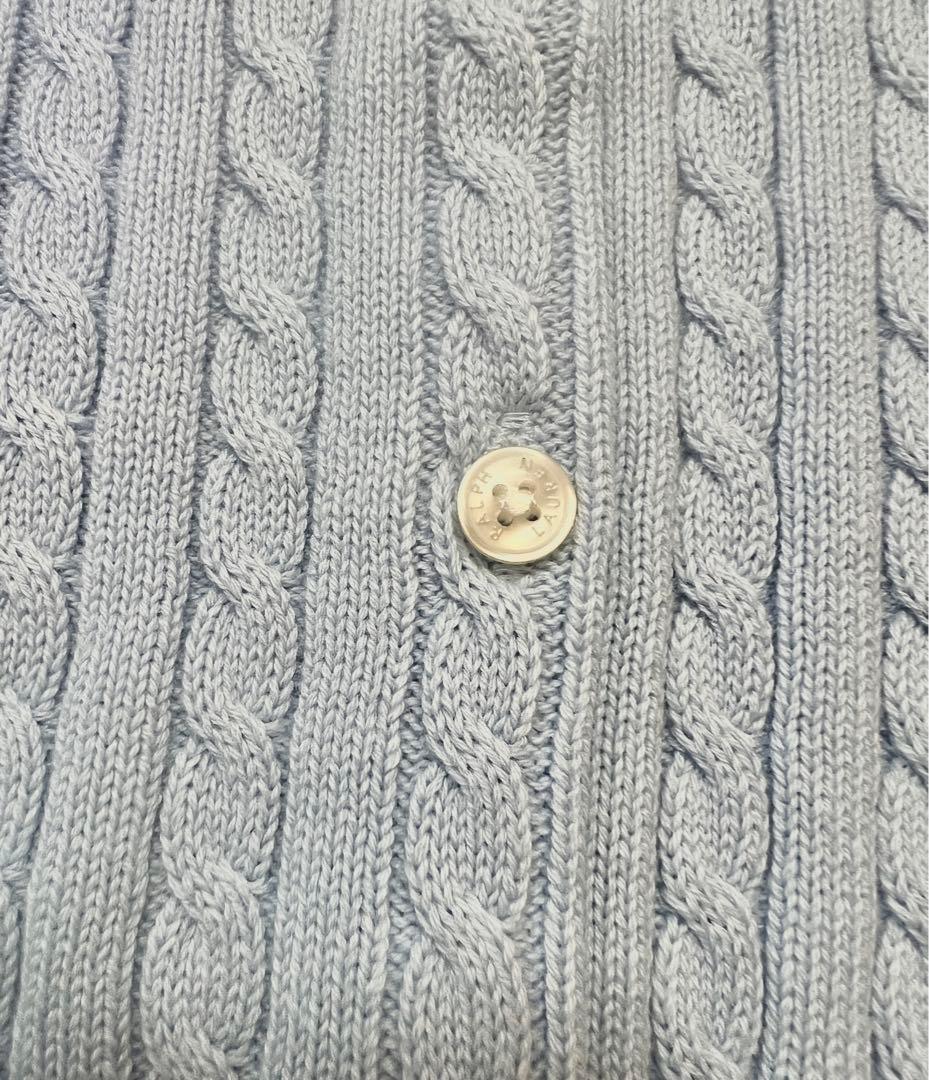 ポロラルフローレン POLO RALPH LAUREN カーディガン　水色