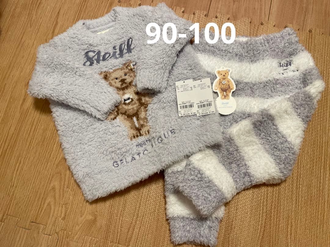 Steiff シュタイフ　上下セット　ブルー　90サイズ　100サイズ