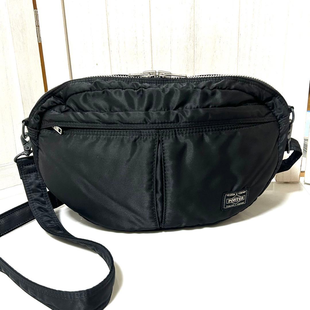 PORTER ポーター タンカー オーバル型 ハーフムーン ショルダーバッグ
