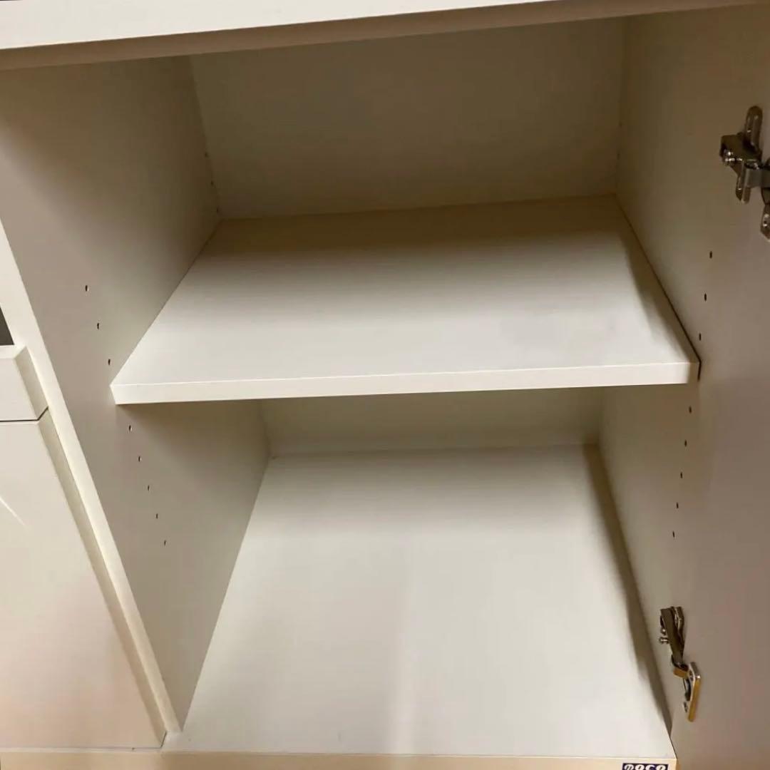 フナモコ キッチンカウンター カウンター 食器棚 引取り限定