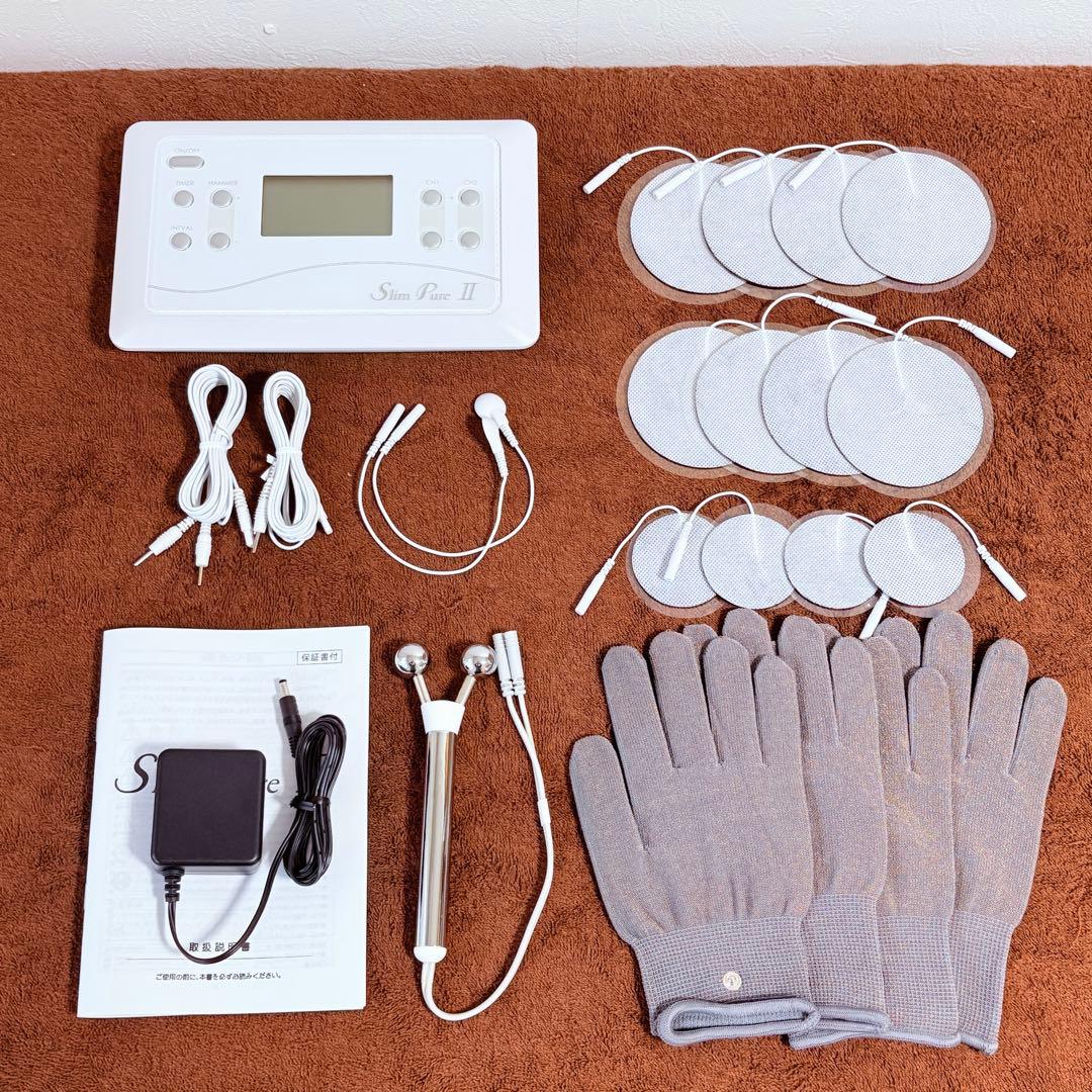 スリムピュアⅡ ベレガ 高周波EMS Vスティック シルバーグローブ付き