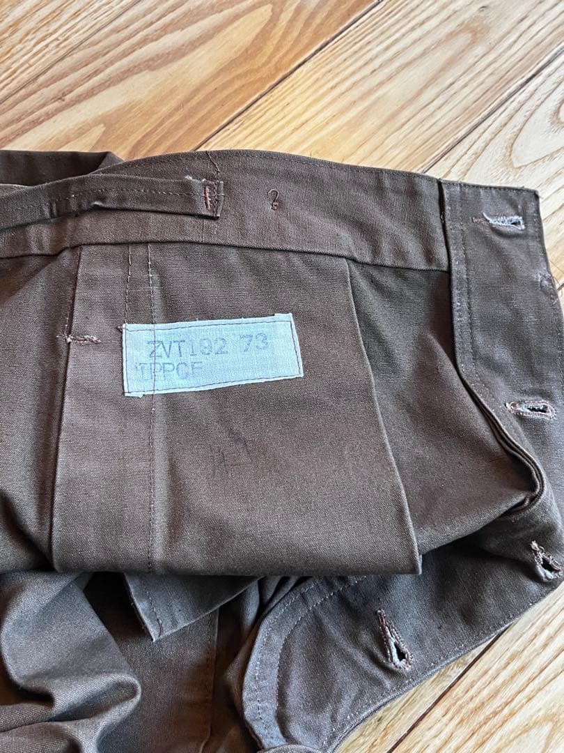 vintage FrenchWork duck pants サスペンダーセット