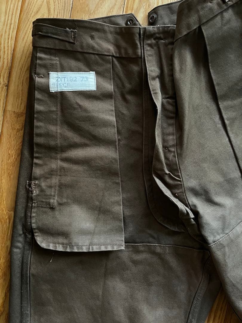 vintage FrenchWork duck pants サスペンダーセット