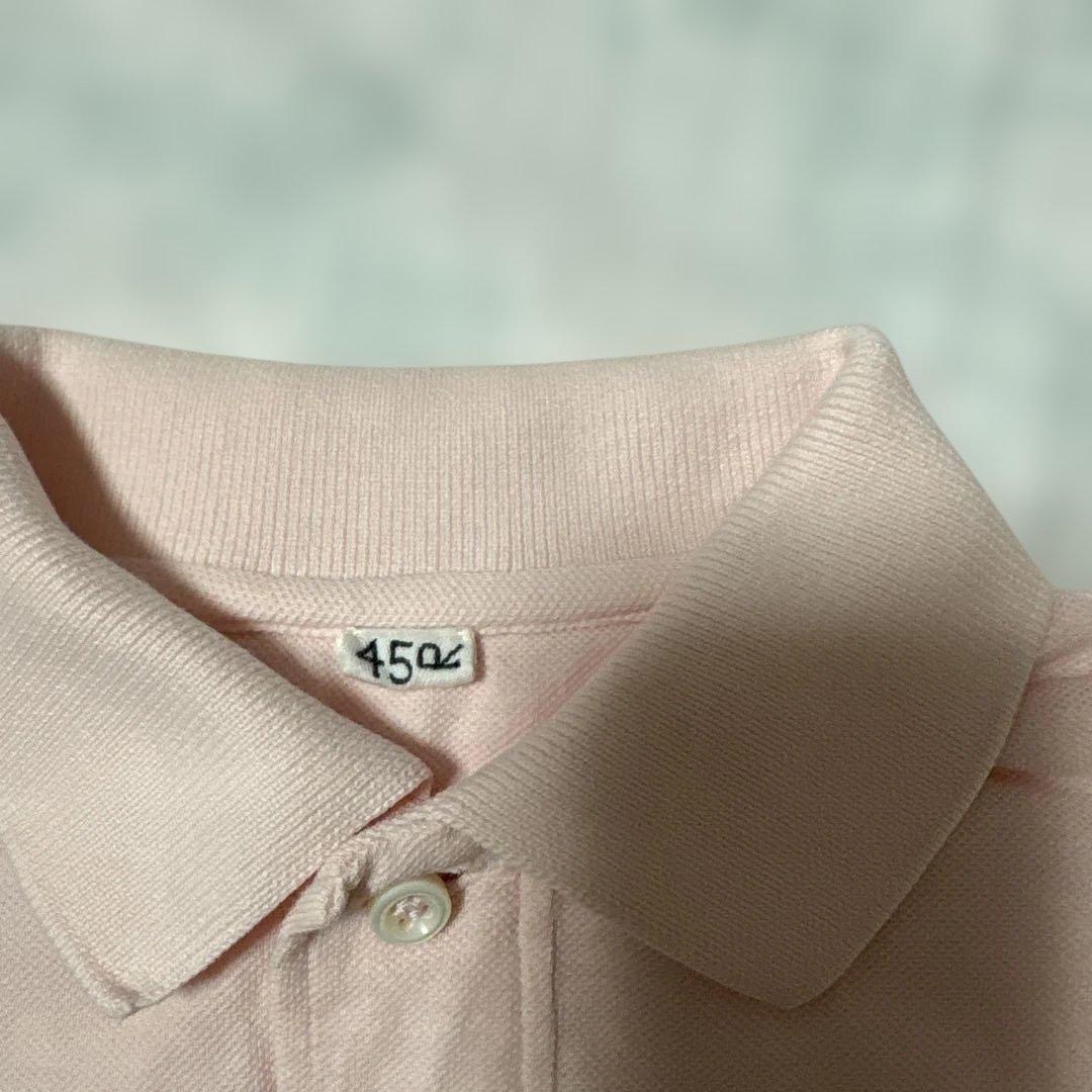 45R 半袖ポロシャツ ピンク