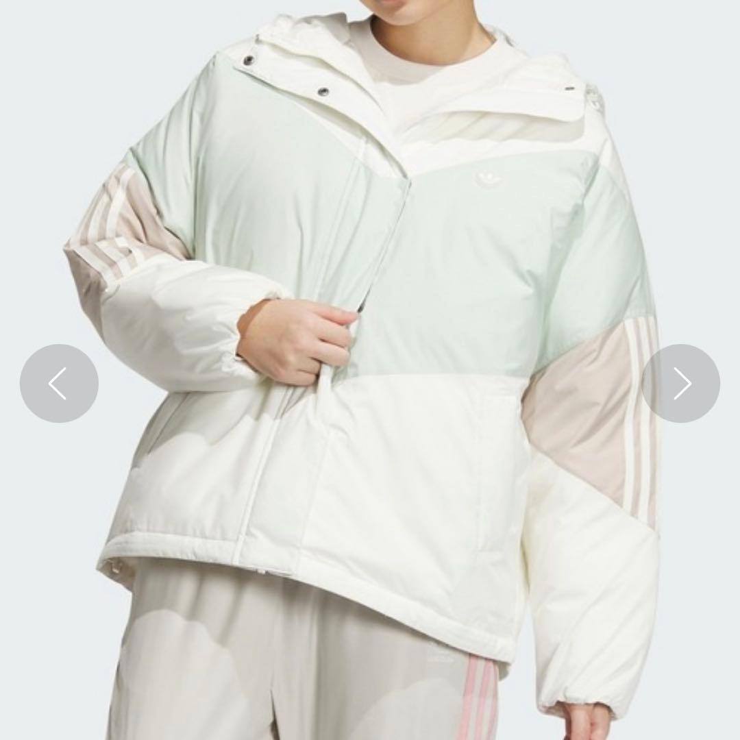 adidas カラーブロックダウンジャケット S ダウン　コート