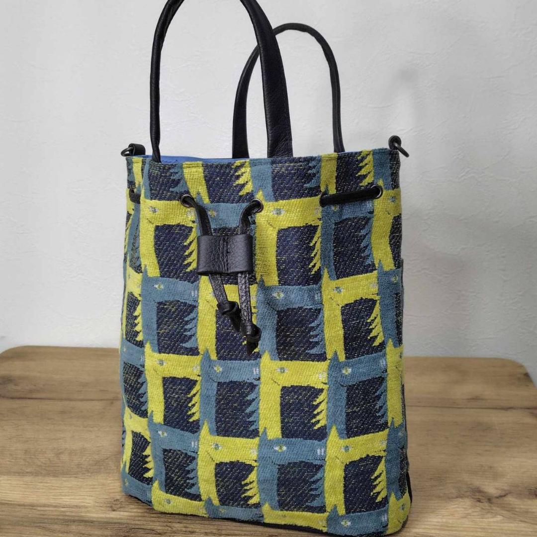 ピュウチャン様　/thoroughbredサラブレットネイビー/巾着Lサイズ