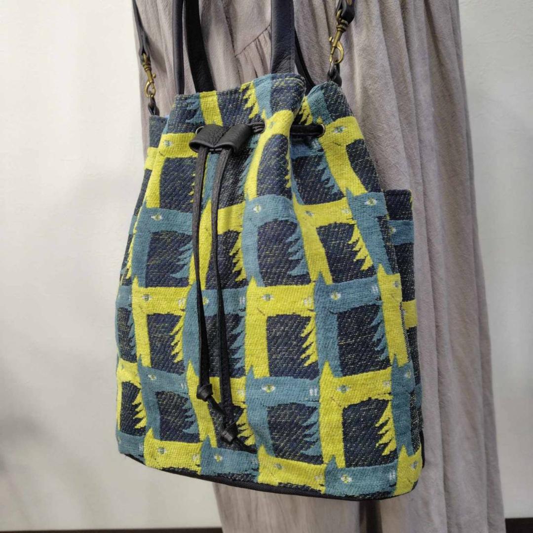 ピュウチャン様　/thoroughbredサラブレットネイビー/巾着Lサイズ