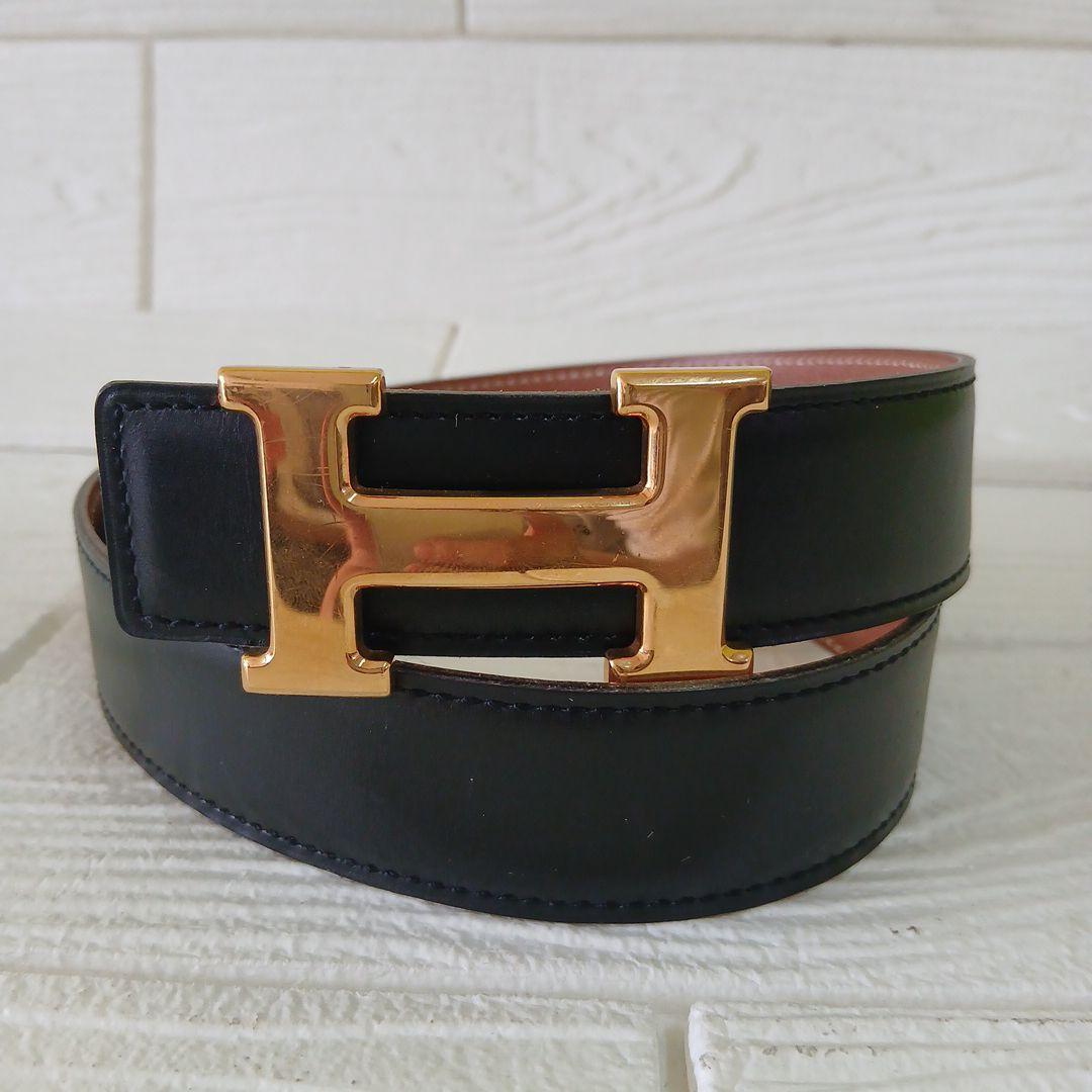 エルメス ベルト コンスタンス Hロゴ 刻印 レザー s1