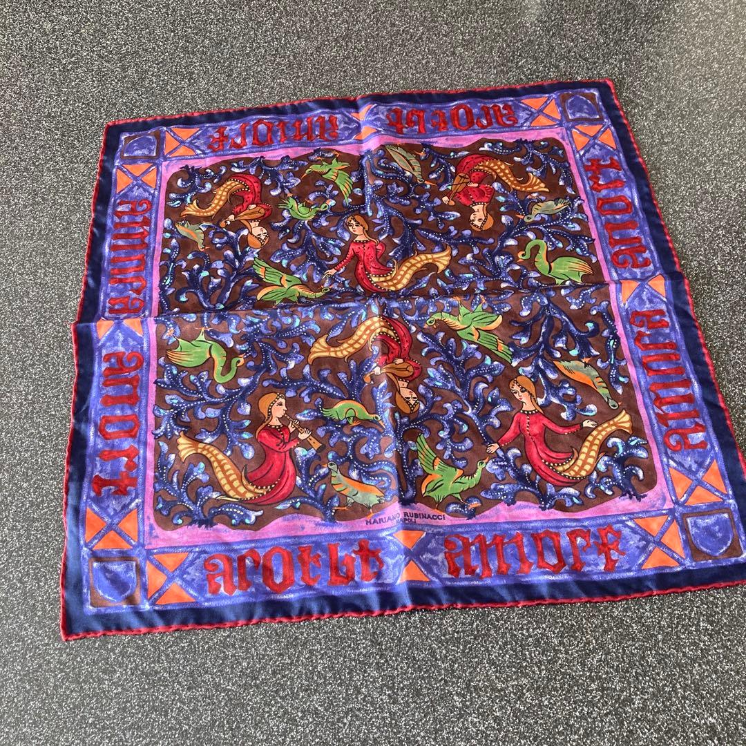 未使用　MARIANO RUBINACCI マリアーノルビナッチ　ポケットチーフ