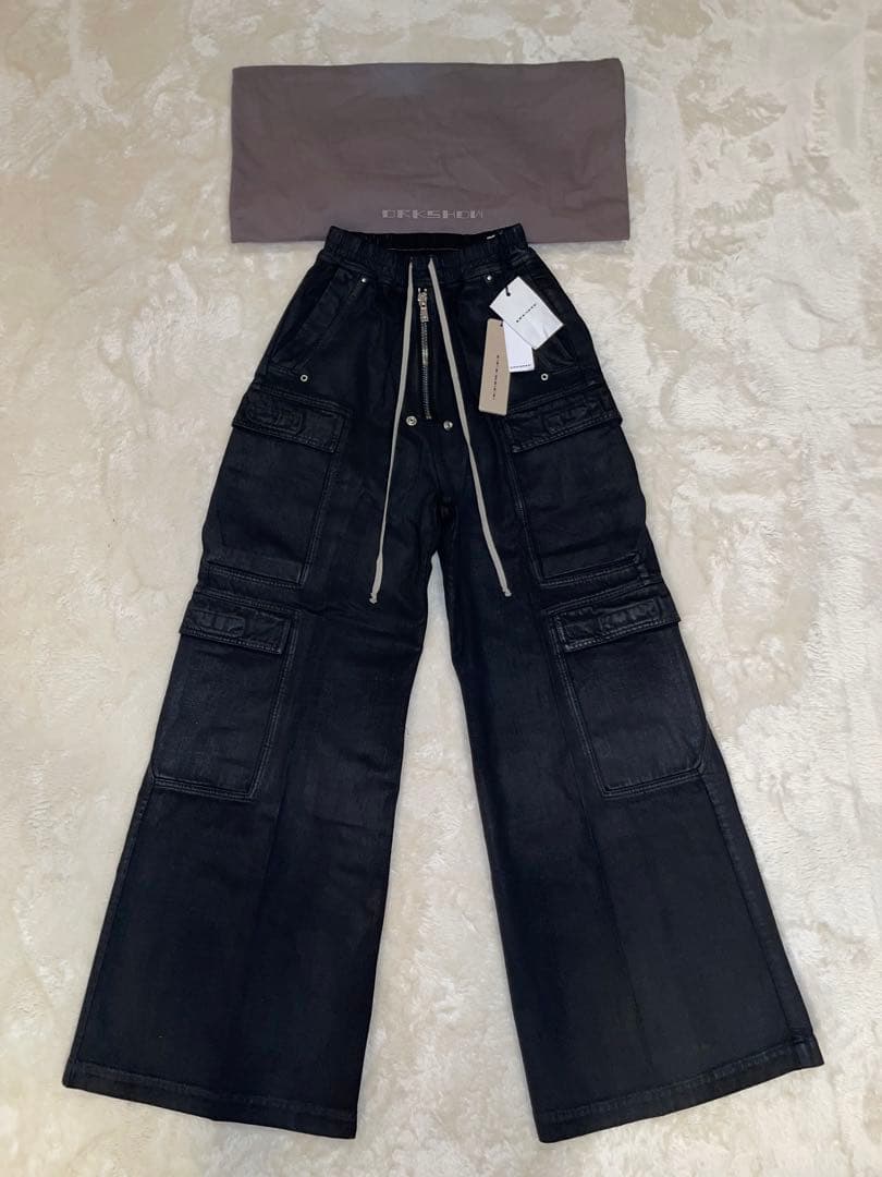 パンツ RICK OWENS DOUBLE CARGO JUMBO BELAS WAX
