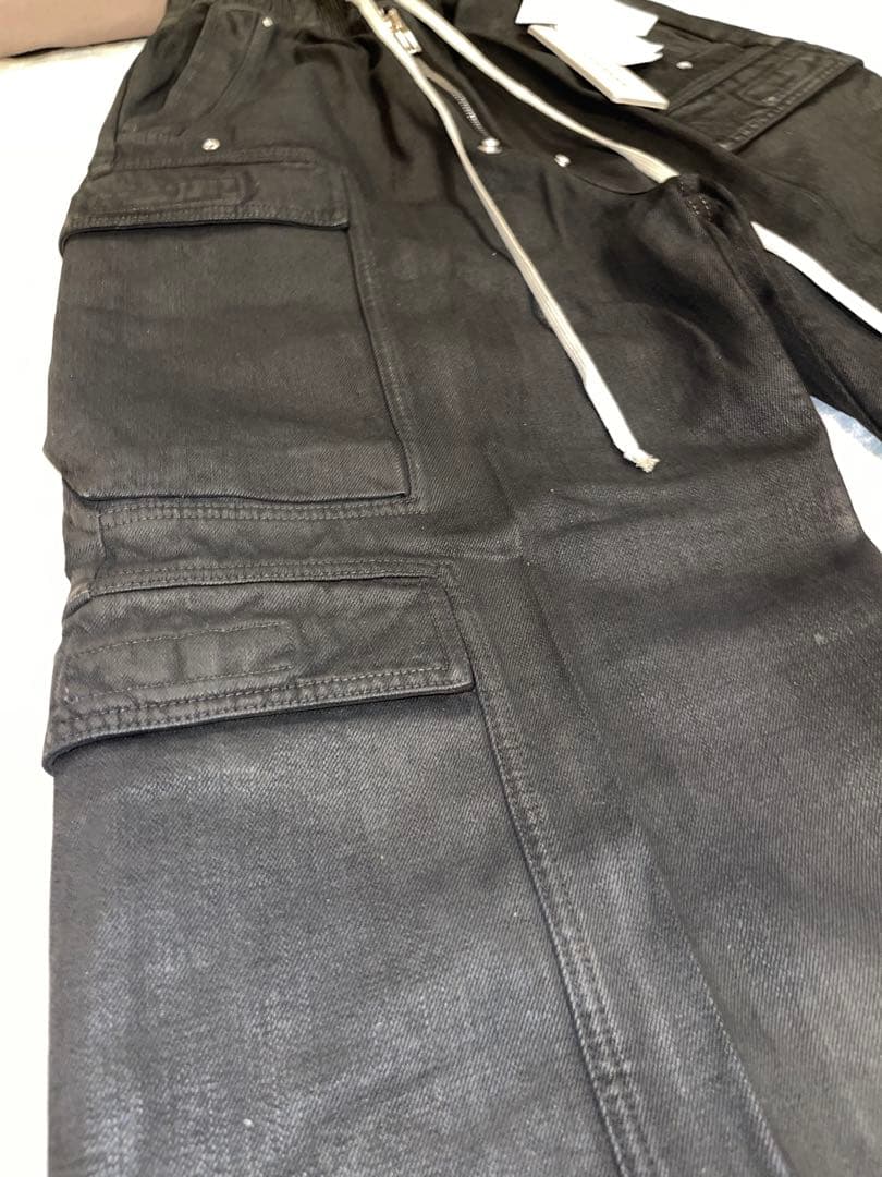 パンツ RICK OWENS DOUBLE CARGO JUMBO BELAS WAX