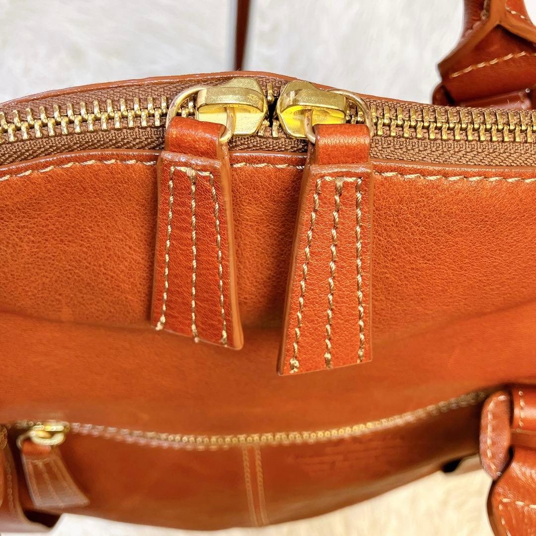 Dakota ダコタ✨本革2wayショルダーバッグ A4可　ブラウン