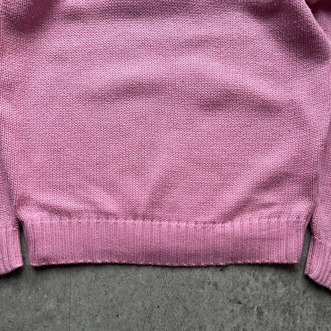 90s Ralph Lauren ポロバイラルフローレン コットンニット ピンク
