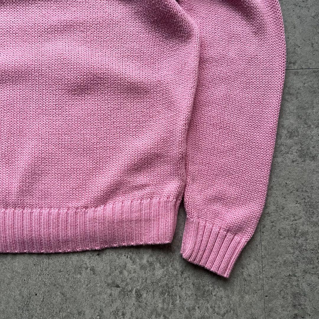 90s Ralph Lauren ポロバイラルフローレン コットンニット ピンク