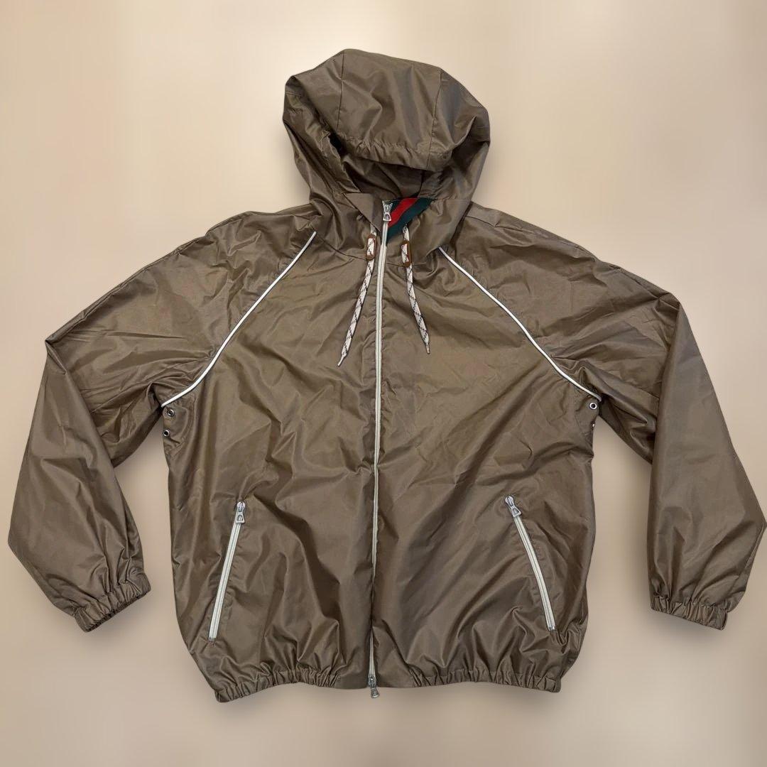 【新品】GUCCI シェリーライン フーデッドナイロンブルゾン