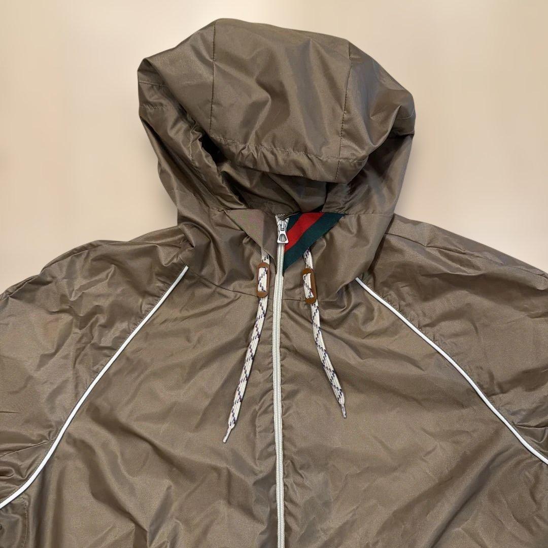 【新品】GUCCI シェリーライン フーデッドナイロンブルゾン