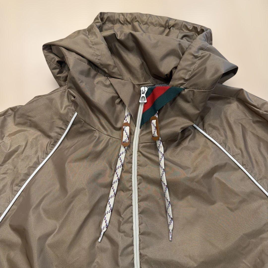 【新品】GUCCI シェリーライン フーデッドナイロンブルゾン