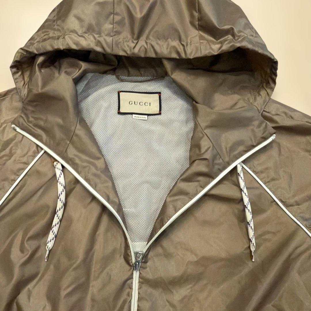 【新品】GUCCI シェリーライン フーデッドナイロンブルゾン