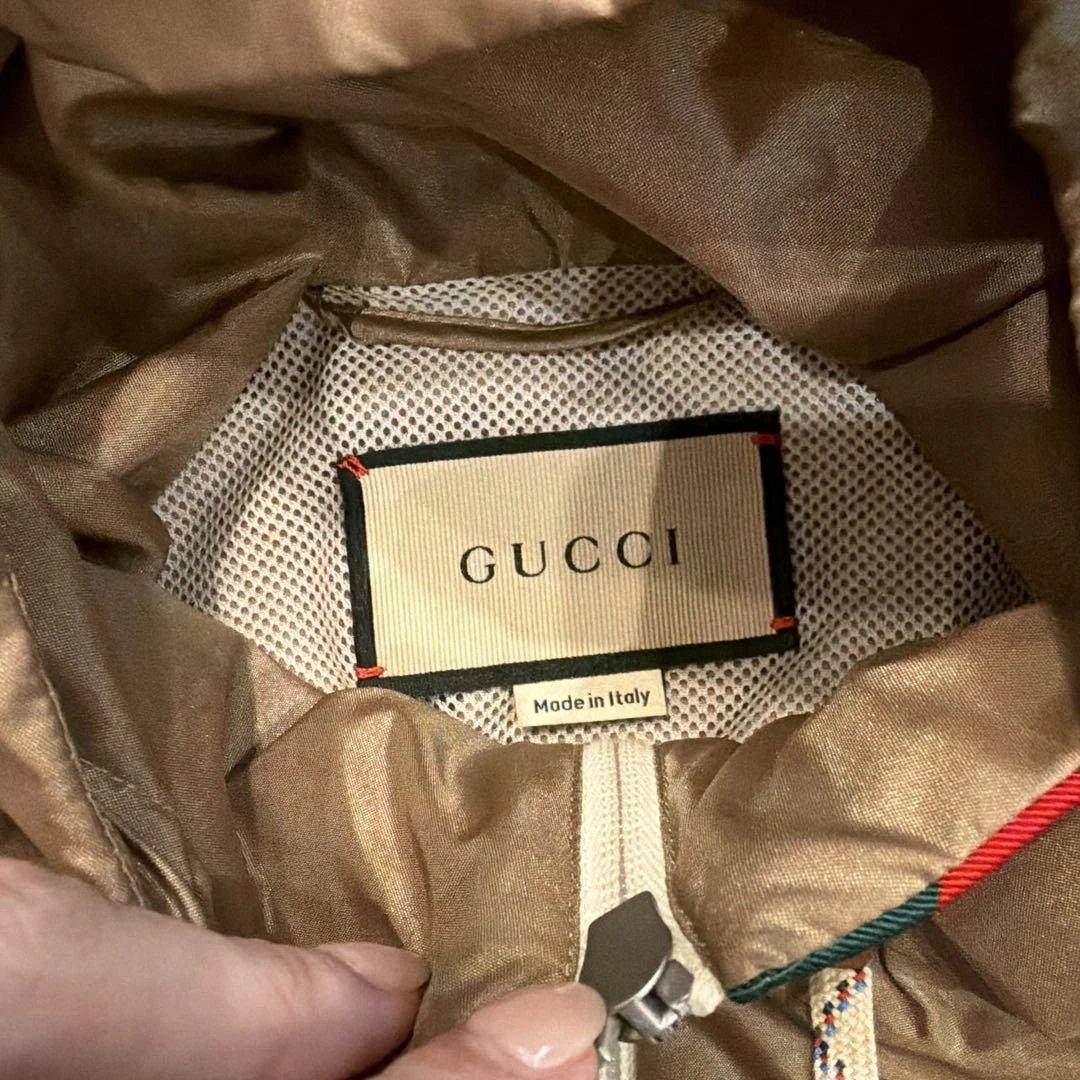 【新品】GUCCI シェリーライン フーデッドナイロンブルゾン