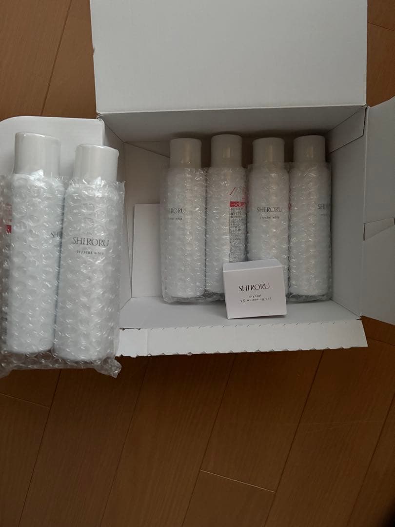 shiroru クリスタルホイップ 6本 クリスタルVCホワイトニングゲル50g