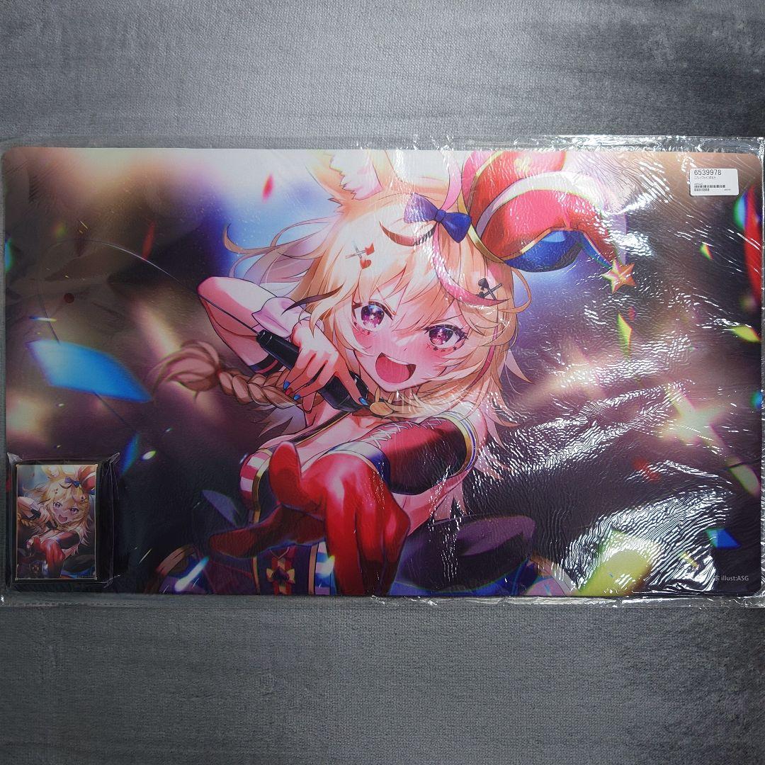α1 ホロライブ マイク&ゆびを指す 尾丸ポルカ スリーブ&プレイマット