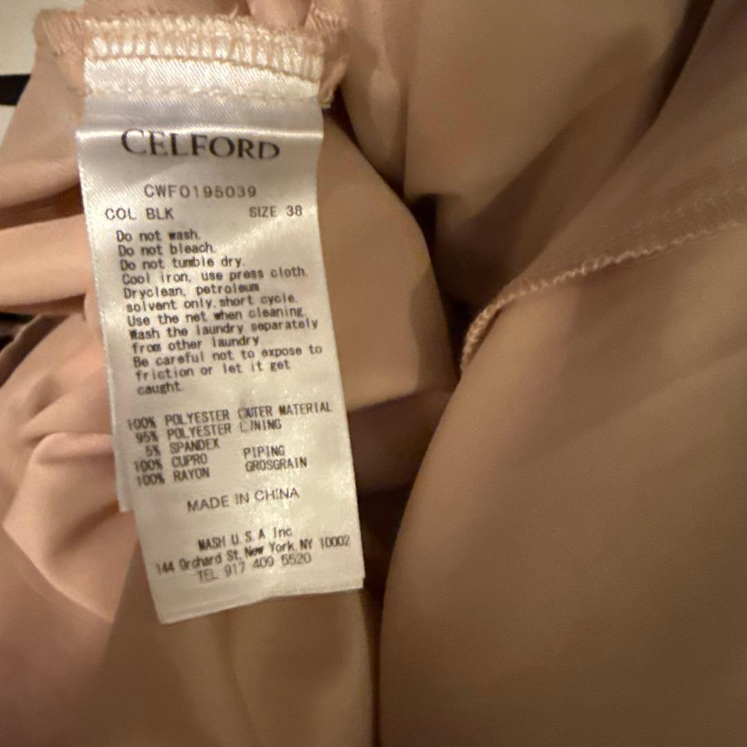 セルフォード　フラワーレースワンピース　ドレス　黒