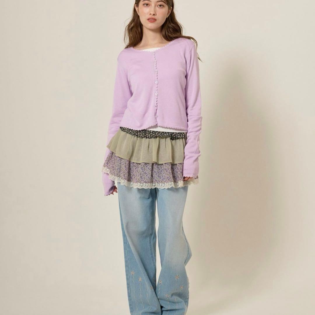 TINA：JOJUN フリルラップレイヤード ショートパンツ