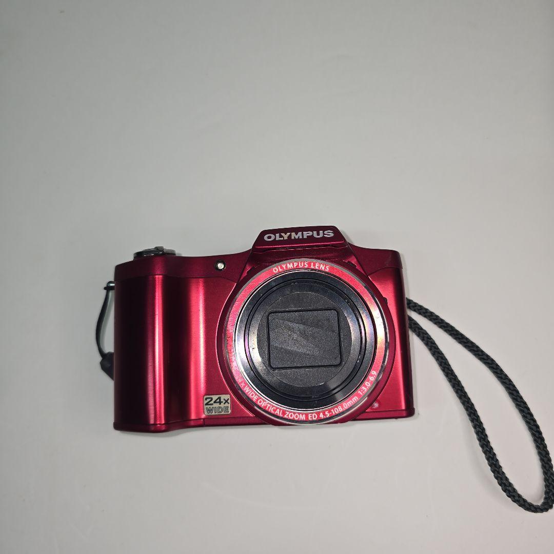 OLYMPUS 赤 デジタルカメラ 光学ズーム