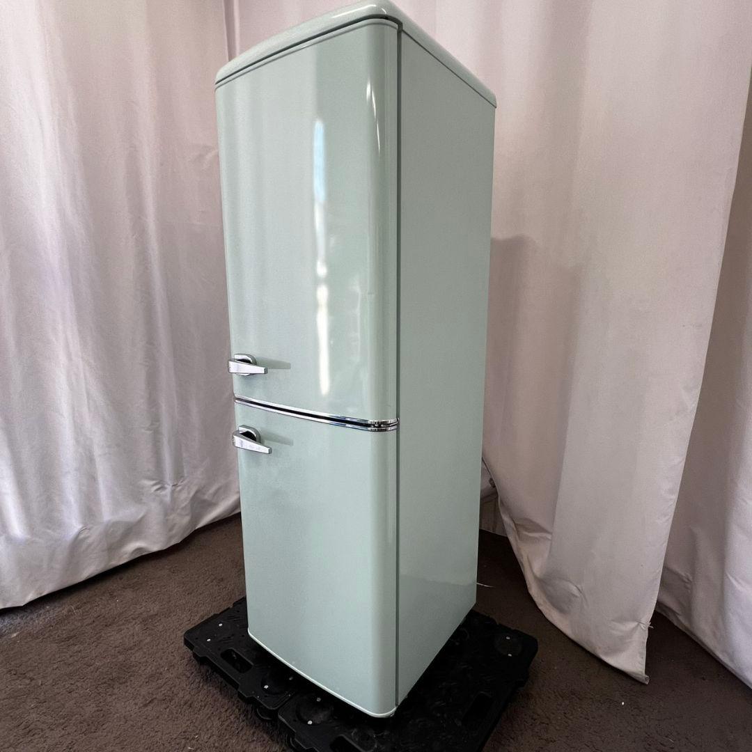 128 冷蔵庫　レトロ　おしゃれ　小型　スリム　可愛い　一人暮らし　設置無料