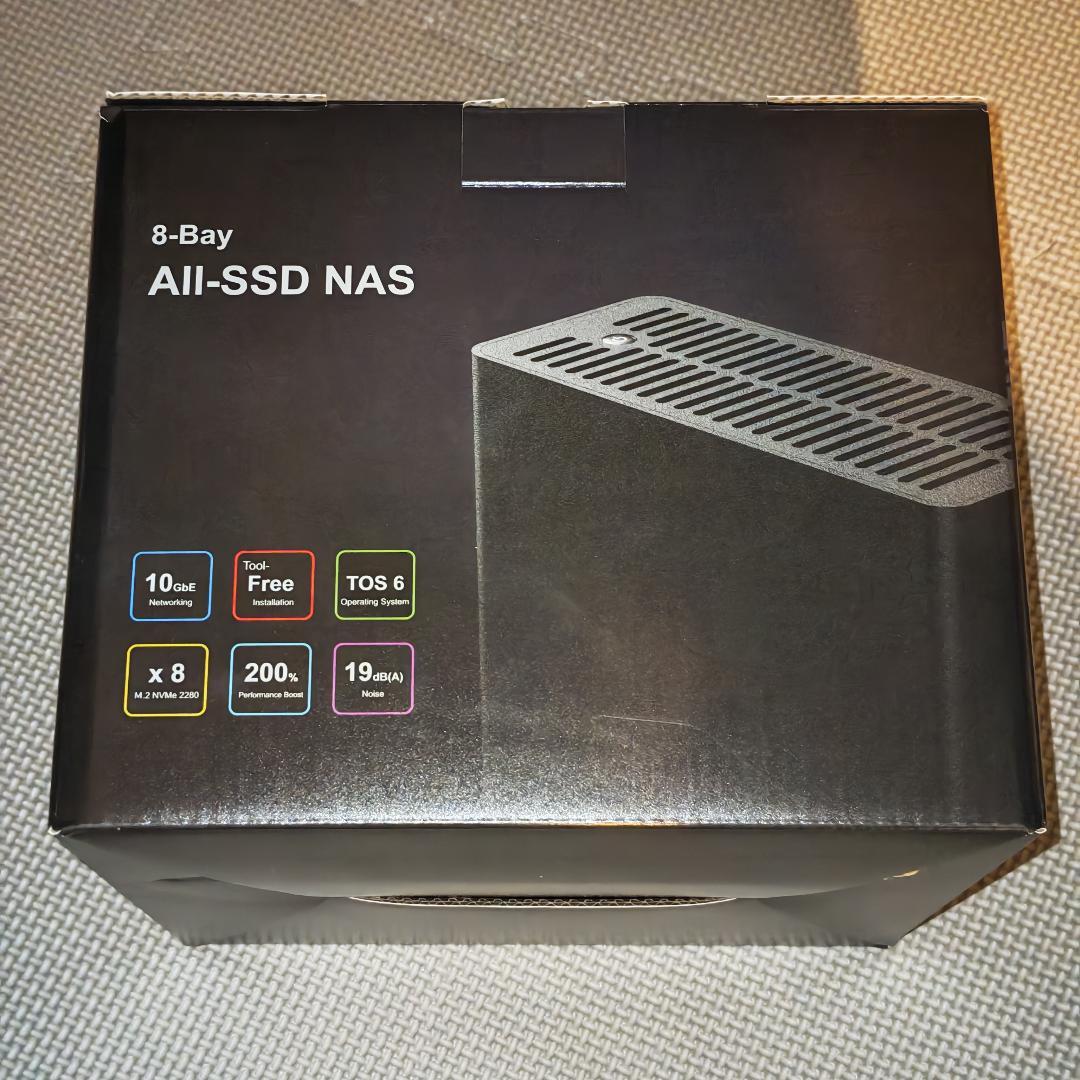 TERRAMASTER 8ベイ F8 SSD NAS 10GbE 8GB