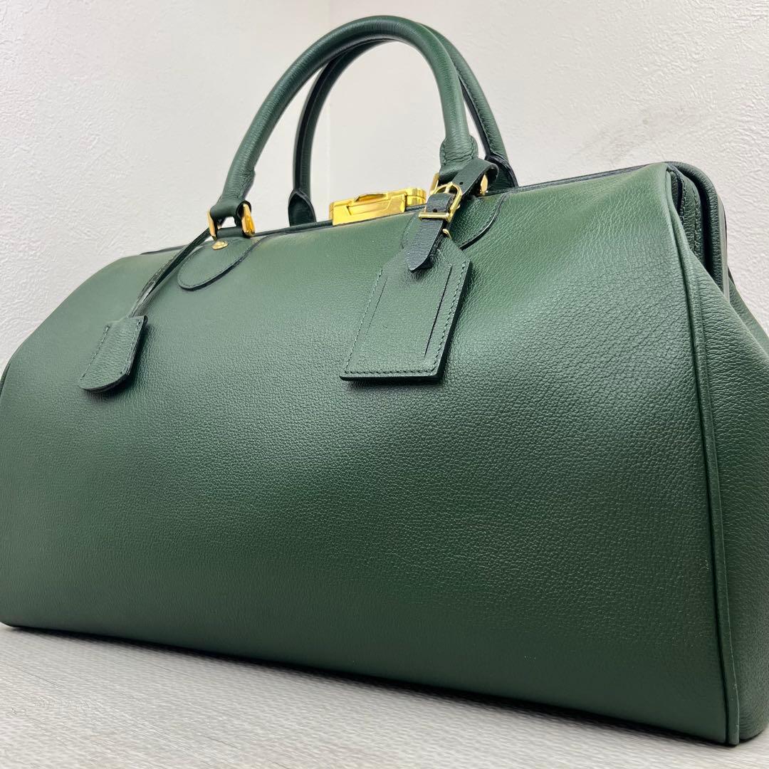 未使用級✨ SOMES SADDLE ソメスサドル ボストンバッグ グリーン