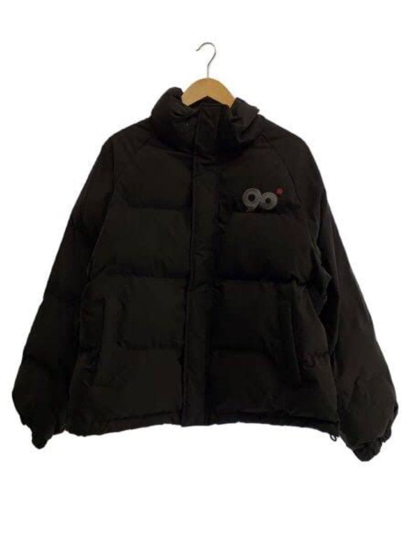 kkk 黒いダウンジャケット フード付き