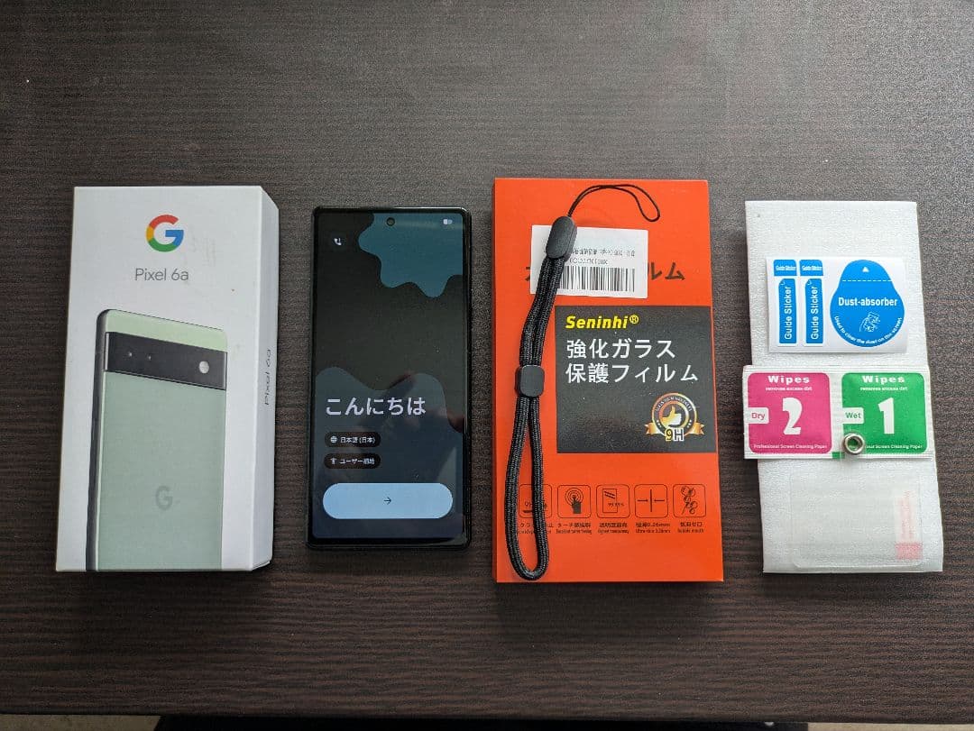 美品 Google Pixel 6a 128gb セージ 本体 おまけ付き