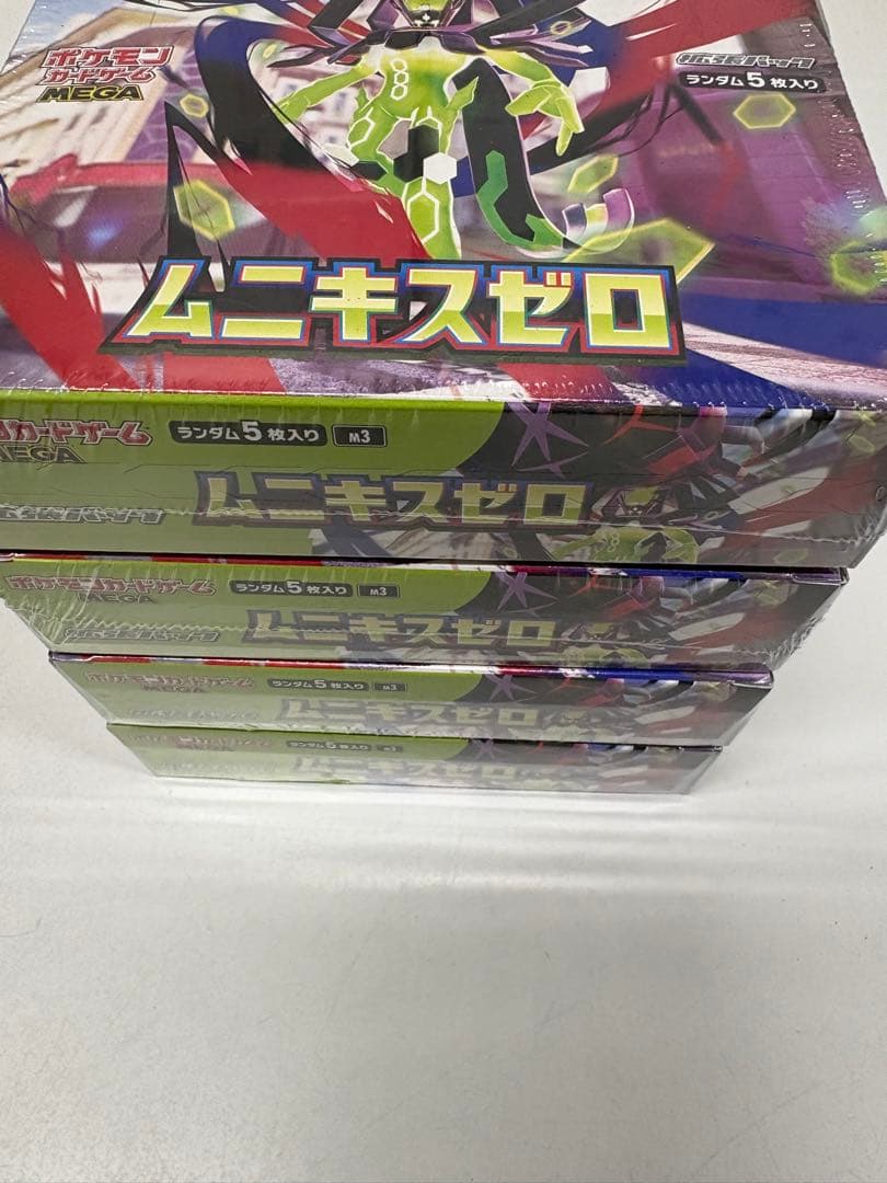 ポケモンカード　ムニキスゼロ4BOX【新品未開封シュリンク付き】